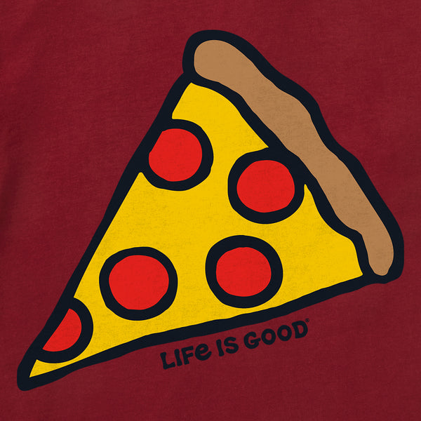 Life Is Good Toddler Pepperoni Pizza Short Sleeve Crusher Tee