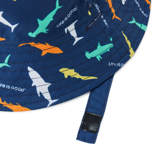 Life Is Good Toddler Shark Pattern Made In The Shade Bucket Hat