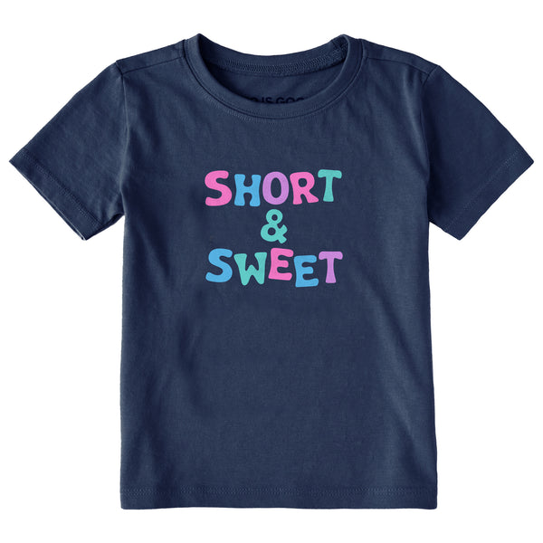life is good Toddler Short u0026 Sweet Short Sleeve Crusher Tee