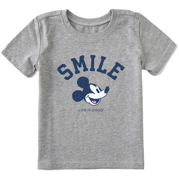 life is good Toddler Smile Steamboat Willie Short Sleeve Crusher Tee