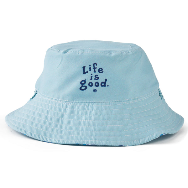 Life Is Good Toddler Whale Pattern Made In The Shade Bucket Hat