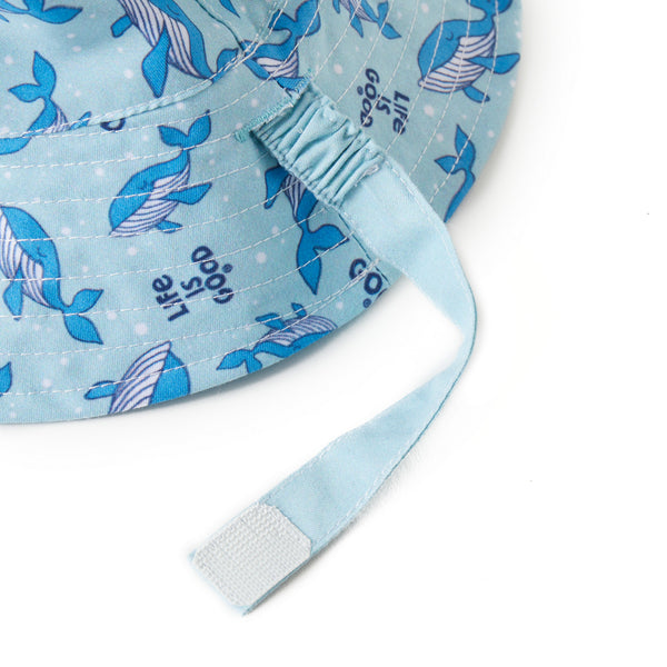 Life Is Good Toddler Whale Pattern Made In The Shade Bucket Hat