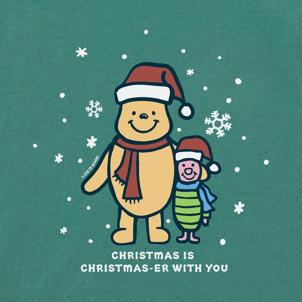Life Is Good Toddler Winnie U0026 P Christmaser Long Sleeve Crusher Tee