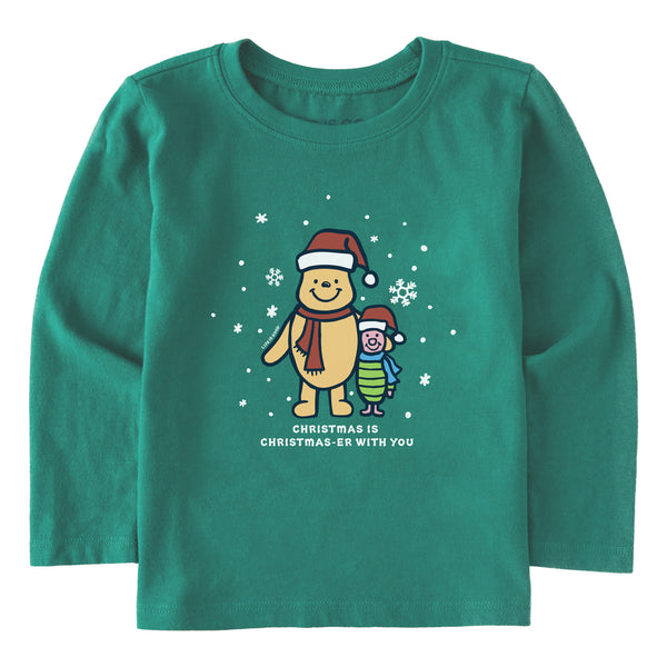 life is good Toddler Winnie u0026 P Christmaser Long Sleeve Crusher Tee