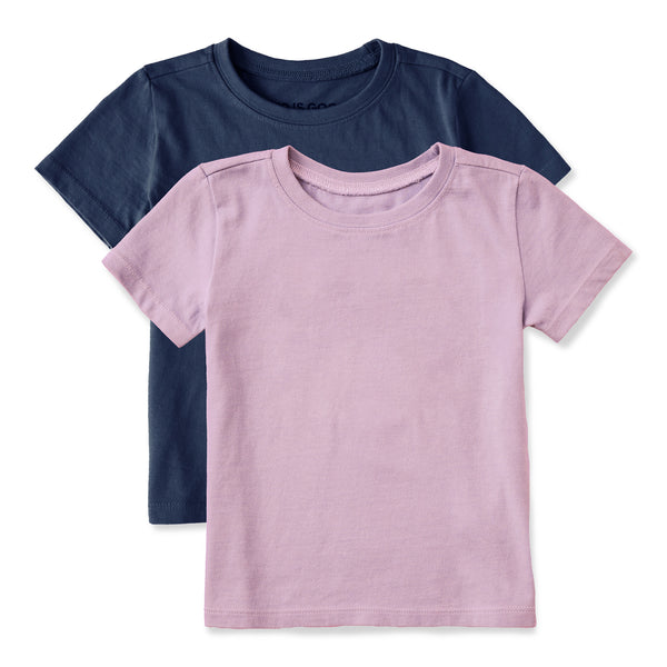 life is good Toddlers Solid 2-Pack Crusher Tee Multi 2