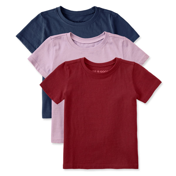 life is good Toddlers Solid 3-Pack Crusher Tee Multi 1