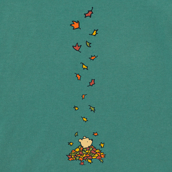 Life Is Good Winnie Falling Leaves Long Sleeve Toddler Crusher Tee