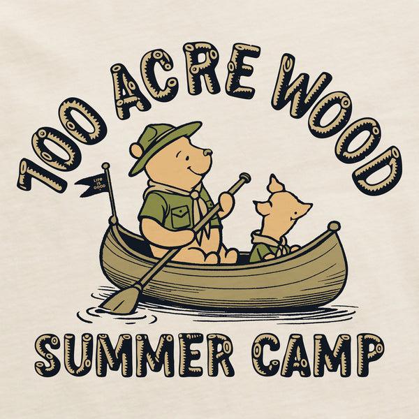 Life Is Good Women's 100 Acre Wood Summer Camp Short Sleeve Crusher Tee