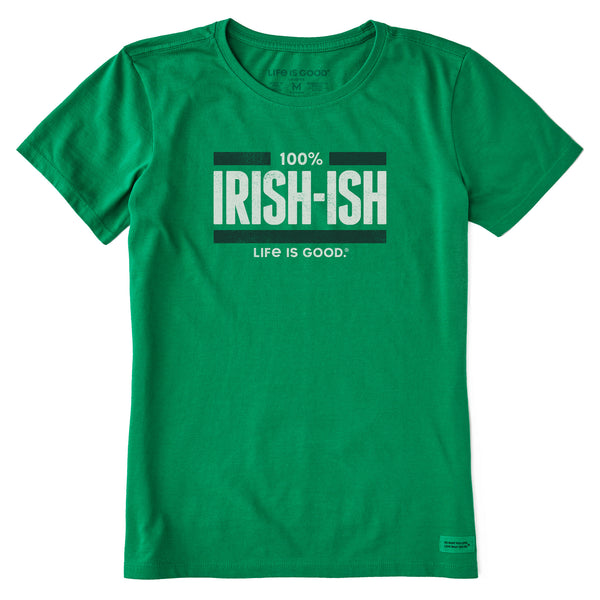 life is good Women's 100% Irish-Ish Short Sleeve Crusher Tee