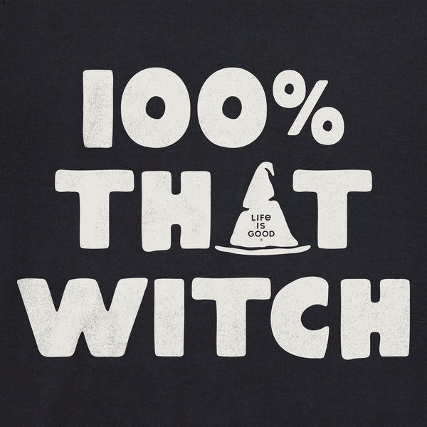 Life Is Good Women's 100% That Witch Short Sleeve Tee
