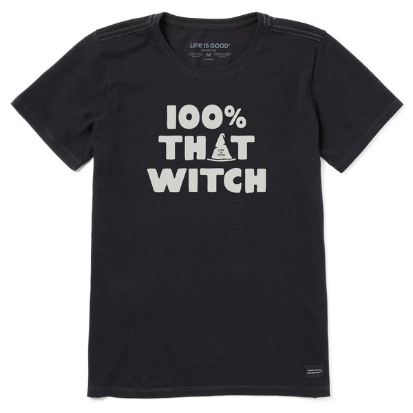 life is good Women's 100% That Witch Short Sleeve Tee