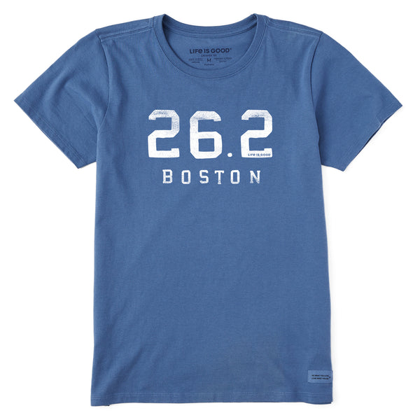 life is good Women's 26.2 Weathered Block Short Sleeve Tee