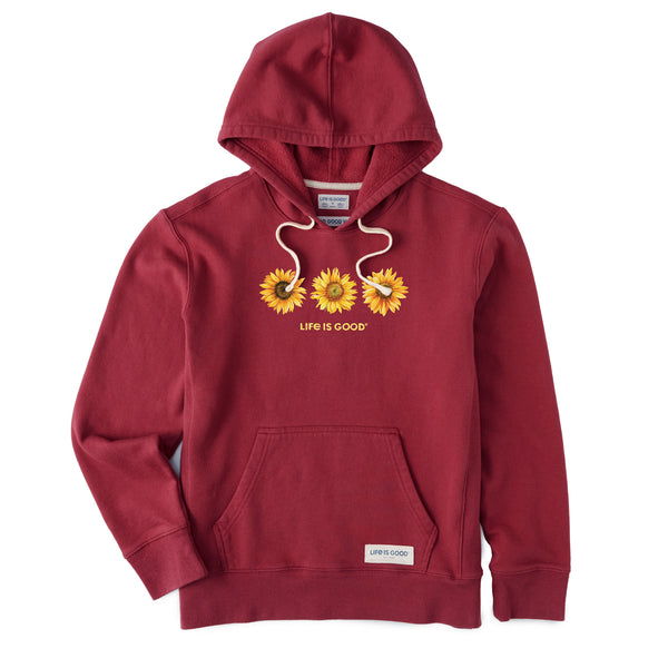 life is good Women's 3 Sunflowers Simply True Fleece Hoodie