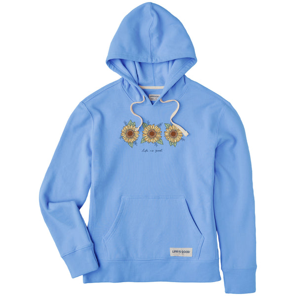 life is good Women's 3 Sunflowers Simply True Fleece Hoodie