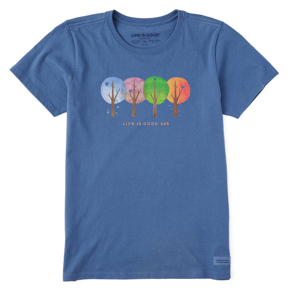Life Is Good Women's 4 Season Trees Short Sleeve Crusher Tee