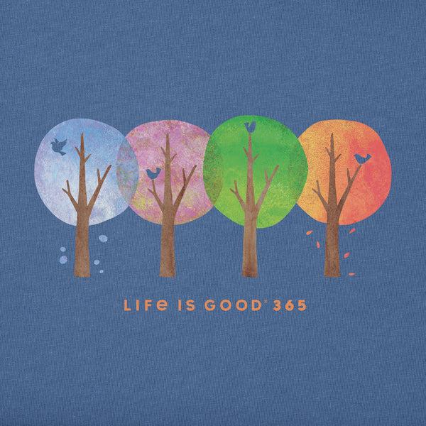Life Is Good Women's 4 Season Trees Short Sleeve Crusher Tee