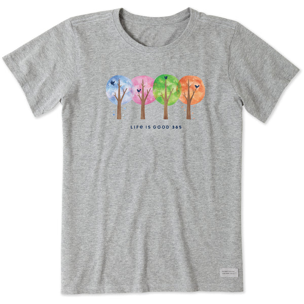 life is good Women's 4 Season Trees Short Sleeve Crusher Tee