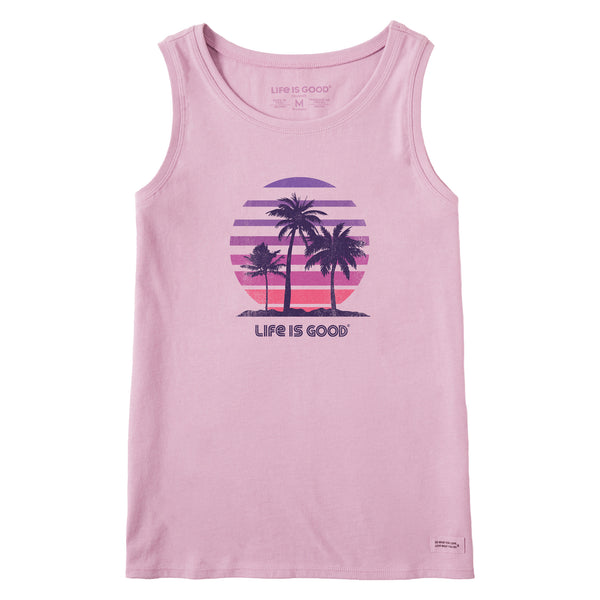 life is good Women's 70's Retro Sun Palms Crusher Tank