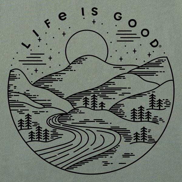 Life Is Good Women's A Pleasant Hillside Short Sleeve Crusher Tee