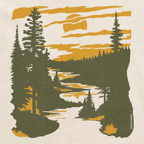 Life Is Good Women's A River Runs Through It Short Sleeve Crusher Boxy Tee