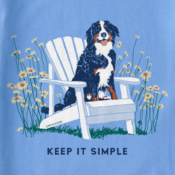 Life Is Good Women's Adirondack Bernese Keep It Simple Short Sleeve Tee