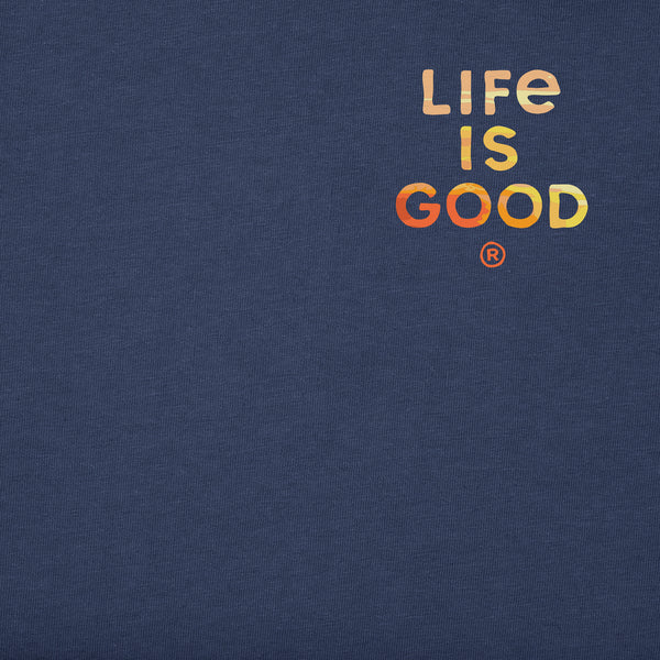 Life Is Good Women's Adirondack Gull Sunset Short Sleeve Crusher Tee