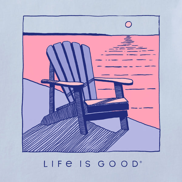 Life Is Good Women's Adirondack Sunset Short Sleeve Crusher Tee