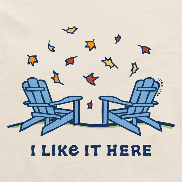 Life Is Good Women's Adirondacks I Like It Here Fall Long Sleeve Crusher Tee