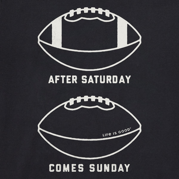 Life Is Good Women's After Saturday Comes Sunday Short Sleeve Crusher Boxy Tee