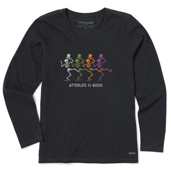 life is good Women's Afterlife is Good Long Sleeve Crusher Vee