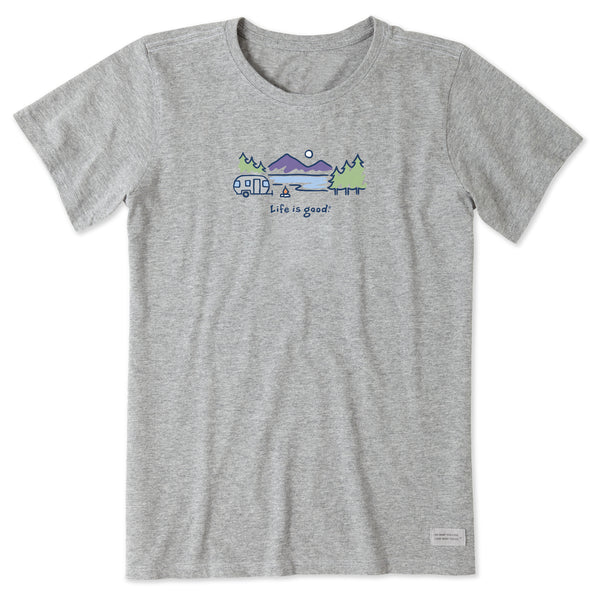 life is good Women's Airstream Lakeside Short Sleeve Crusher Tee