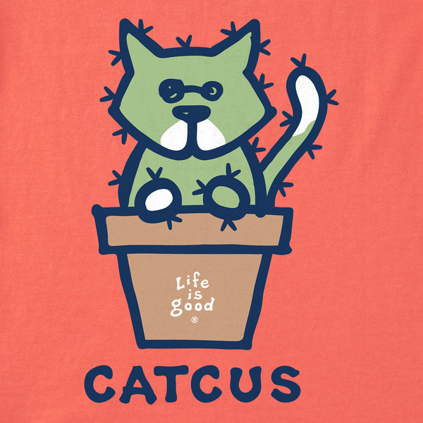 Life Is Good Women's Al Catcus Short Sleeve Crusher Boxy Tee