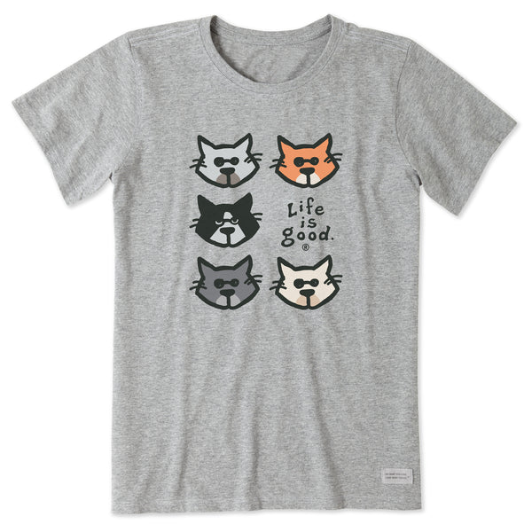 life is good Women's Al Grid Short Sleeve Crusher Tee