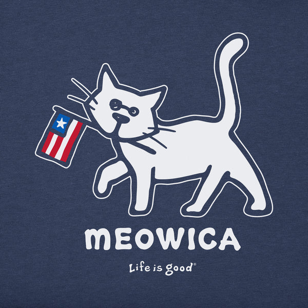 Life Is Good Women's Al Meowica Short Sleeve Crusher Tee