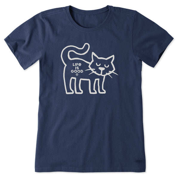 life is good Women's Al Outline Short Sleeve Crusher Tee