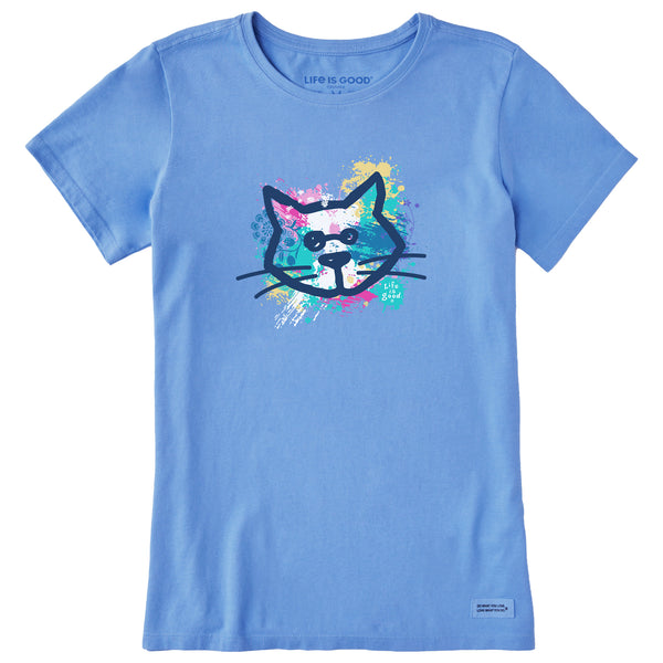 life is good Women's Al Paint Pattern Short Sleeve Crusher Tee