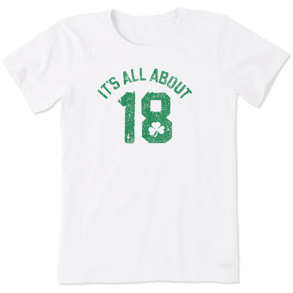Life Is Good Women's All About 18 Short Sleeve Crusher Tee