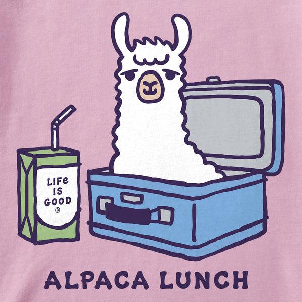 Life Is Good Women's Alpaca Lunch Short Sleeve Crusher Boxy Tee
