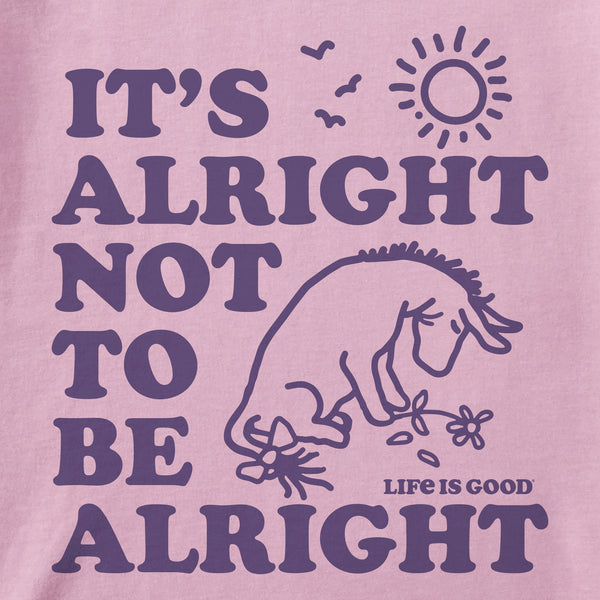 Life Is Good Women's Alright Not To Be Alright E Short Sleeve Tee