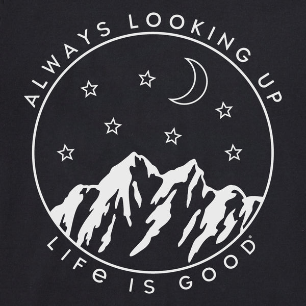 Life Is Good Women's Always Looking Up Celestial Short Sleeve Vee