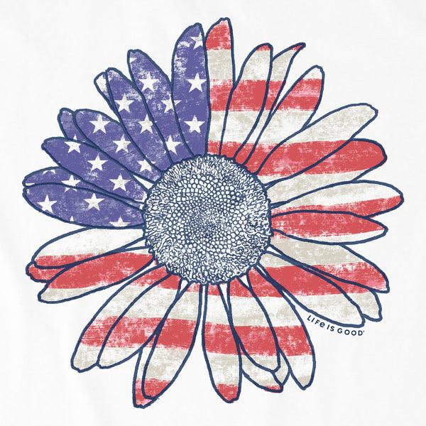 Life Is Good Women's America The Beautiful Daisy Crusher Tank
