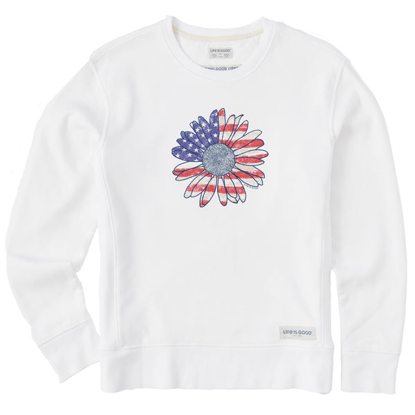 life is good Women's America The Beautiful Daisy Simply True Crew