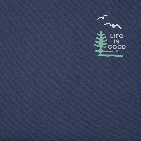 Life Is Good Women's America The Beautiful Short Sleeve Crusher Boxy Tee