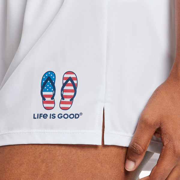 Life Is Good Women's Americana Flip Flops Boardshort