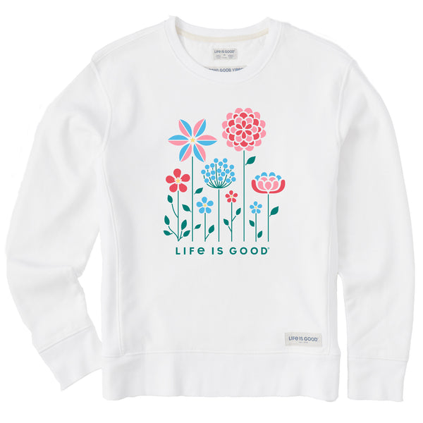 life is good Women's Americana Flowers Simply True Crew
