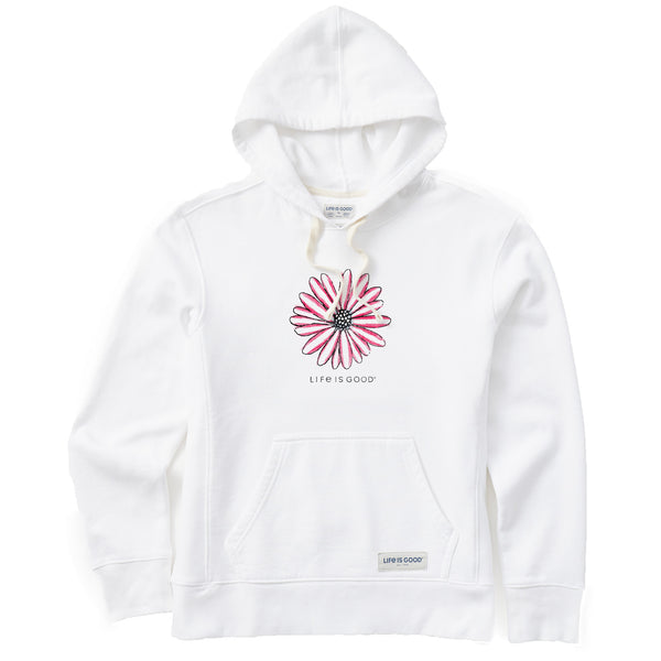 life is good Women's Americana Hand Drawn Daisy Simply True Fleece Hoodie