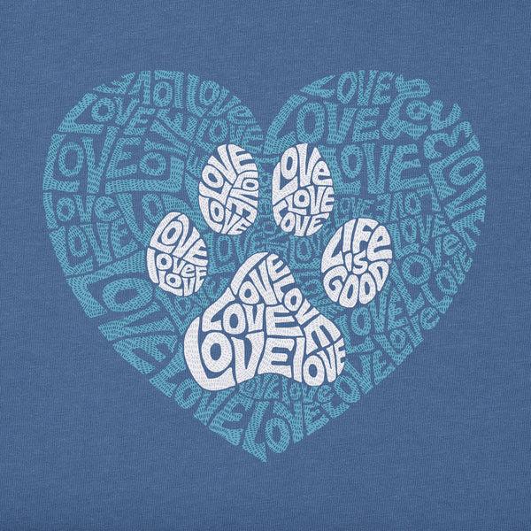 Life Is Good Women's Animal Heart Short Sleeve Crusher Tee