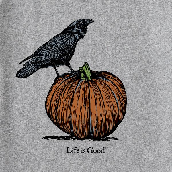 Life Is Good Women's Antique Raven U0026 Pumpkin Short Sleeve Crusher Tee