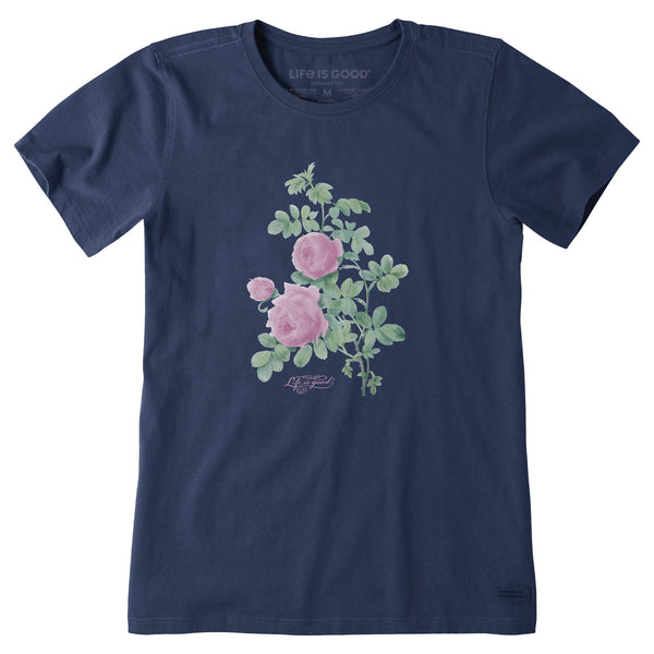 life is good Women's Antique Rose Branch Short Sleeve Crusher Tee