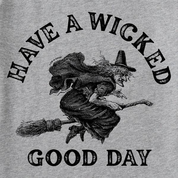 Life Is Good Women's Antique Wicked Good Day Witch Long Sleeve Crusher Tee
